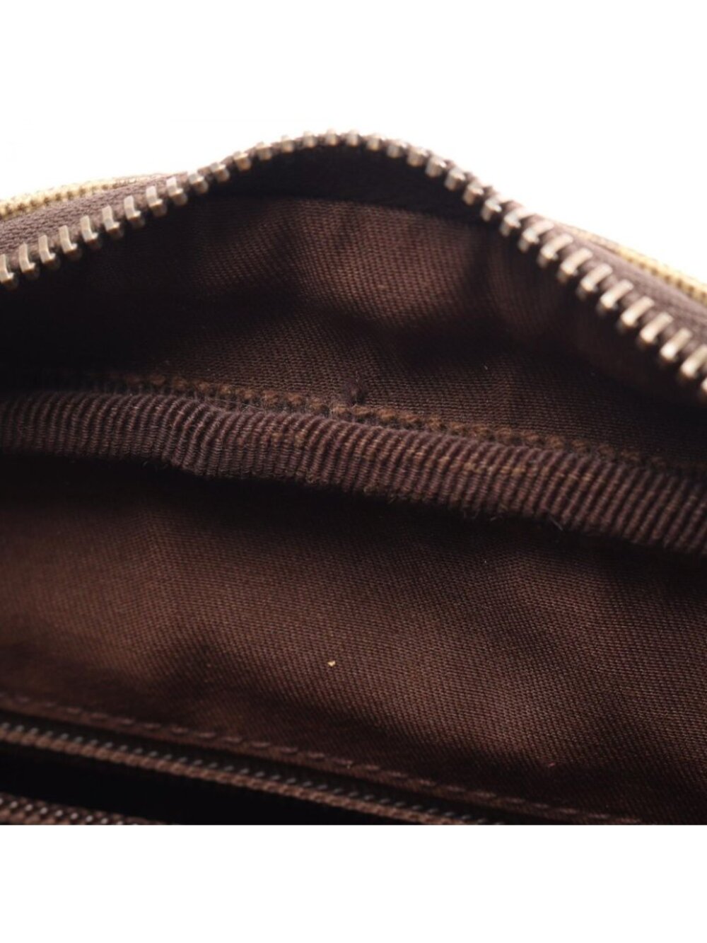Gucci Shoulder Bag GG Plus Beige Brown Co Ting Canvas Leather Split - Picture 6 of 15